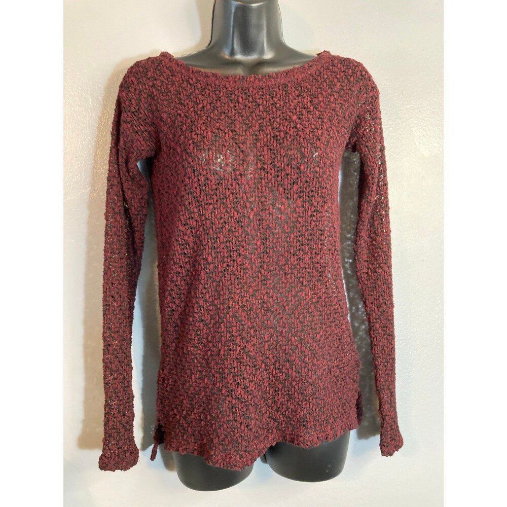 aeropostale lightweight, red and black sweater